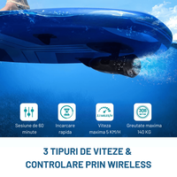 Scuter subacvatic, SEASCOOTER, Suport camera de actiune, Manere detasabile, cu suport pentru Paddleboard/placi SUP - 7