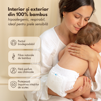 Scutece chilotel din bambus Zuluff  marimea 6, 15-20 kg, 24 bucati - 6