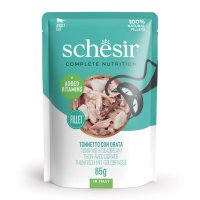 SCHESIR, Ton și Doradă, plic hrană umedă pisici, (în aspic), 85g - 2