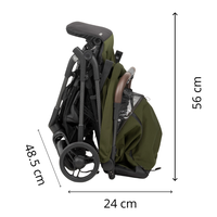 Carucior pentru copii Tutis Noordi Sia Baltic Blue carbon, 5.9 kg, compatibil avion, accesorii incluse, greutate admisa 22 kg - 3