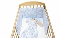 Set protectii patut Baby Bear albastru KidsDecor din bumbac 70x140 cm - 6