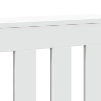 Masca pentru Calorifer Alb 149x20x82 cm cu Design Lamele Verticale - 6