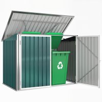 Căsuță pentru tomberoane Outsunny - Soluție de depozitare practică | Aosom Romania - 1