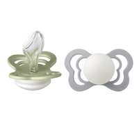 Set 2 suzete Bibs fosforencente Couture Glow Silicon tetina anatomica 6 luni + SageCloud - 3