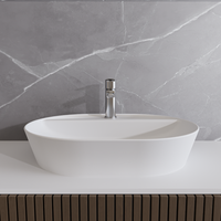 Chiuveta Celesta Vista 60 x 45 x 11.5 cm din ceramica alba mata - 3