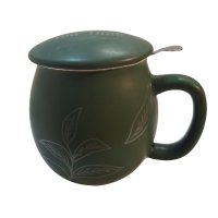 Moment Verde, Cană din ceramică cu infuzor, 350 ml - 2