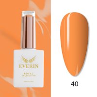 Oja Semipermanentă Everin Royal Collection 10 ml – 40 Royal Orange Flame | Portocaliu Intens - 1