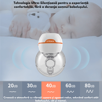 Pompa de san electrica Qova, hands-free si portabila, 3 moduri, 9 niveluri de aspiratie, anti-reflux - 7