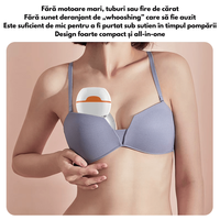 Pompa de san electrica Qova, hands-free si portabila, 3 moduri, 9 niveluri de aspiratie, anti-reflux - 8
