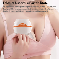 Pompa de san electrica Qova, hands-free si portabila, 3 moduri, 9 niveluri de aspiratie, anti-reflux - 4