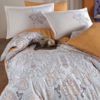 Lenjerie 1 Persoana Aramis Hardal (Bumbac 100%) - 2