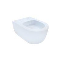 Vas WC Suspendat Rimless Supreme 49 cm cu Capac Softclose Alb Lucios - 1