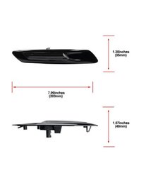 Set 2 Semnalizari Negre Aripa LED Dinamice secventiale cu sticla fumurie pentru BMW F10, F11, F07 fara facelift - 4