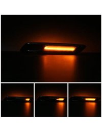 Set 2 Semnalizari Negre Aripa LED Dinamice secventiale cu sticla fumurie pentru BMW F10, F11, F07 fara facelift - 9