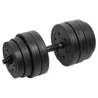 Gantera ajustabila Rebel Active RBA-2328-20, 20 kg, Negru - 1