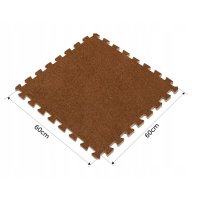 Salteluta de joaca multifunctionala tip puzzle 180 x 120 cm Massido 650102 Maro - 8