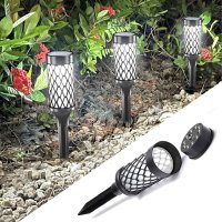 Set 4 Lampi Solare LED pentru Gradina, 10 LED SMD2835, Iluminare Automata, 38.5 cm - 1