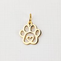Charm ELM Labuta din Argint 925 placat cu Aur Galben 18K - 1