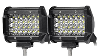Set 2 Proiector LED Auto Off Road 24 LED-uri 72W Dreptunghiular - 1