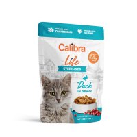 CALIBRA Life Sterilised Rață - Plic Hrană Umedă Fără Cereale pentru Pisici Sterilizate, 85g - 2