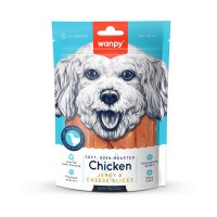 WANPY Jerky & Cheese Slices, XS-M, Pui și Brânză, punguță recompense câini, (piure), 70g - 3