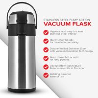 Termos ALWAYS inox interior si exterior cu pompa 3,5L - 6