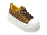 Pantofi sport GRYXX maro 2602 din piele intoarsa pentru femei - 1