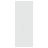 Dulap inalt alb din lemn prelucrat, 70x42,5x185 cm - 4