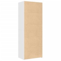 Dulap inalt alb din lemn prelucrat, 70x42,5x185 cm - 6