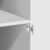 Dulap inalt alb din lemn prelucrat, 70x42,5x185 cm - 7
