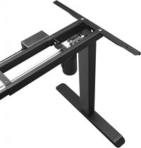 Cadru birou reglabil, Songmics, Negru, 110-155x58x68-116 cm - 4