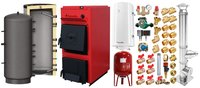 Centrala pe combustibil solid Fornello T-PRO 25 kW - Pachet complet cu accesorii - 1