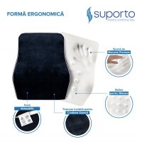Perna ortopedica lombara completa Suporto Neagra - 6