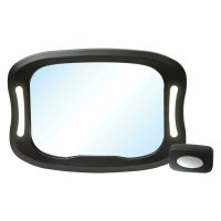 Oglinda Auto FreeON cu Iluminare LED si Telecomanda, 28x21 cm, Negru - 1