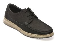 Mocasini SHOWMAN negri, SH4102, din nabuc - 1