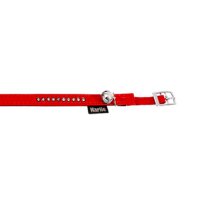 ZGARDA FLAMINGO RED CU CLOPOTEL & STRASURI PENTRU PISICI 30CM*10MM/67682 - 1