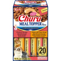 INABA Churu Meal Topper Varieties, Pui, cutie hrană umedă fără cereale pisici, (topping), 280g - 2