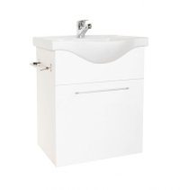 Set Baza si Lavoar seria 130, suspendata, 55 cm, alb - 1