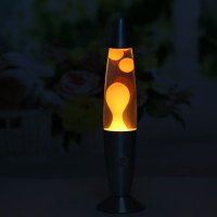Lampa lava portocalie, 30W, 41 cm, alimentare la priza - 4