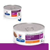 HILL'S Prescription Diet y/d Thyroid Care cu pui, hrana umeda veterinara pentru pisici, conserva 156 g - 2