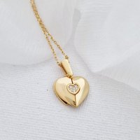 Medalion Love Wings - Argint 925 placat cu Aur Galben 18K - 1