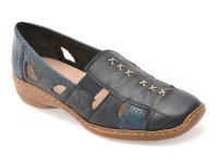 Pantofi RIEKER bleumarin, 41385, din piele naturala - 1