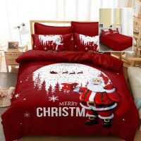 Lenjerie de pat Craciun 3D 6 piese finet f-xmas51 - 1