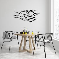 Tablou din metal Herd Negru 120x55 cm - 2