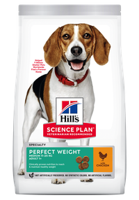 Hill's Science Plan Canine Adult Perfect Weight Medium cu Pui, Hrana Uscata pentru Caini, 12 kg - 1
