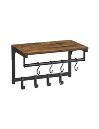 Cuier de perete, Vasagle, Maro Rustic, LCR103B01, 24 x 20 x 24 cm - 1