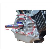 Motor benzina Ohv Zongshen 188F, 420cc, 13cp, ax 25.4mm x 60mm, cu electromotor - 2