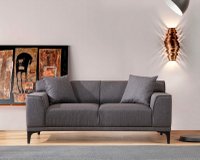 Canapea 2 locuri Barad Antracit 166x55 cm - 1