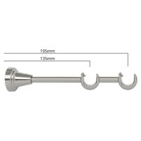 Galerie metalica Capri, Dubla, Set Complect, Calitate Superioara, Montaj Usor - 1