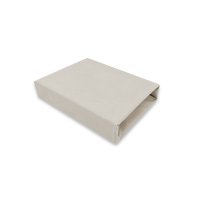 Cearceaf cu elastic MimiNu pentru patut 120x60 cm din bumbac Oeko Tex Standard 100, Colectia Royal, Beige - 1